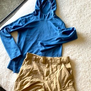 Hiking outfit- Columbia convertable hiking short/pants and sun shirt REI
